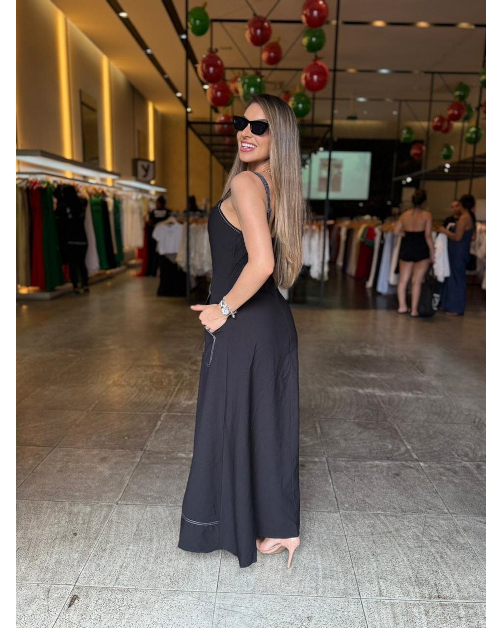 Vestido Botões Fashion