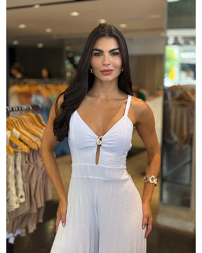 Macacão Plissado Luxo