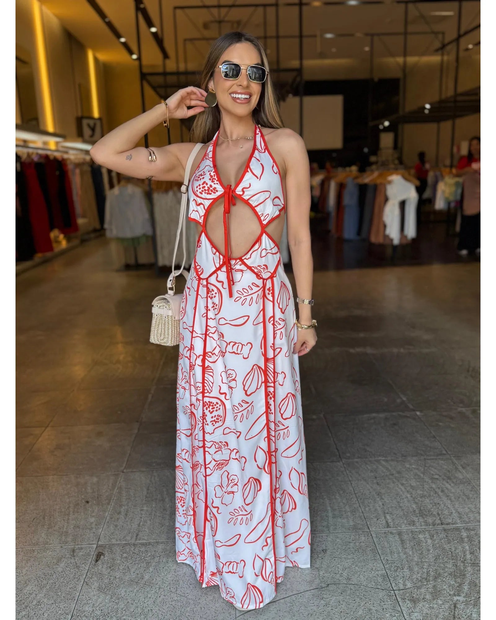 Vestido Longo Verão Estampado