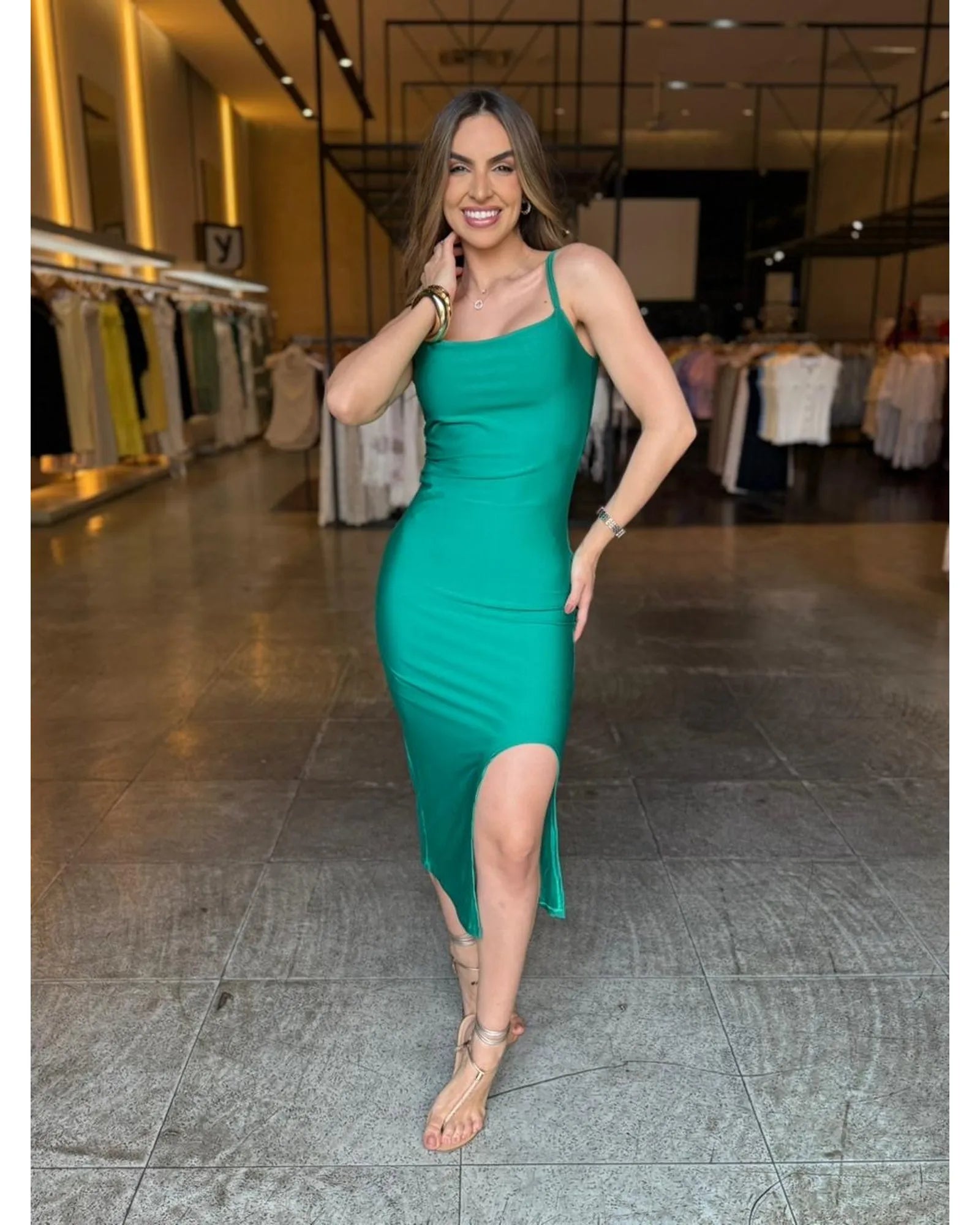 Vestido Suplex Fenda