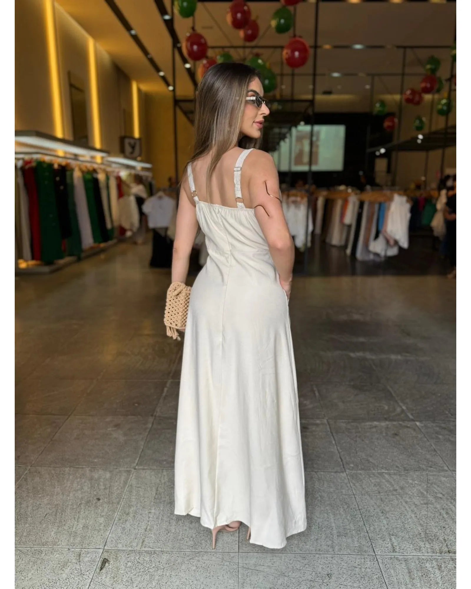 Vestido Botões Fashion