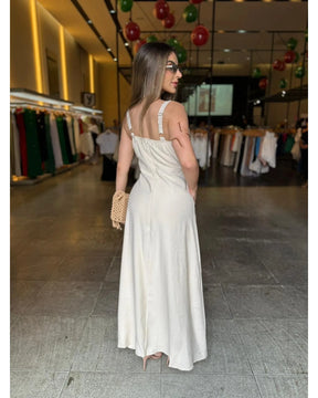 Vestido Botões Fashion