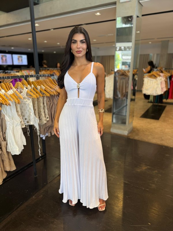 Macacão Plissado Luxo