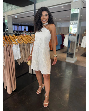 Vestido Curto Bordado