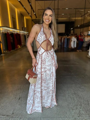 Vestido Longo Verão Estampado