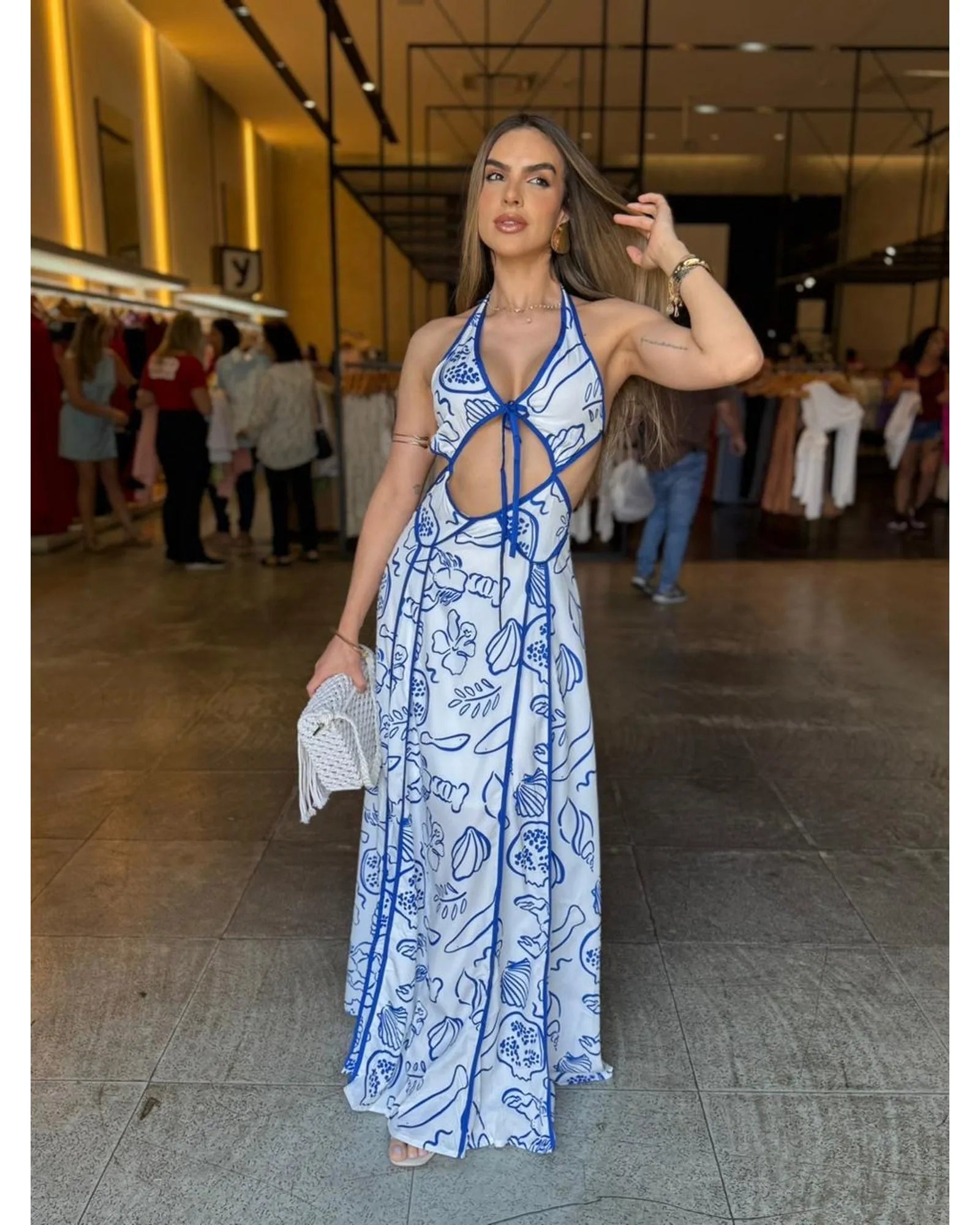 Vestido Longo Verão Estampado