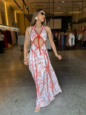 Vestido Longo Verão Estampado