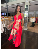 Vestido Longo Estampado Floral