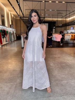 Vestido Longo Luxo Frente Única