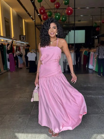 Vestido Longo Luxo Detalhes