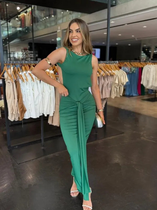 Vestido Suplex Decote Costas