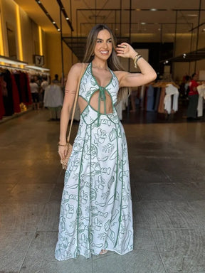 Vestido Longo Verão Estampado