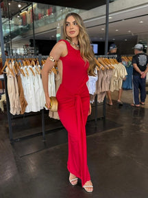 Vestido Suplex Decote Costas