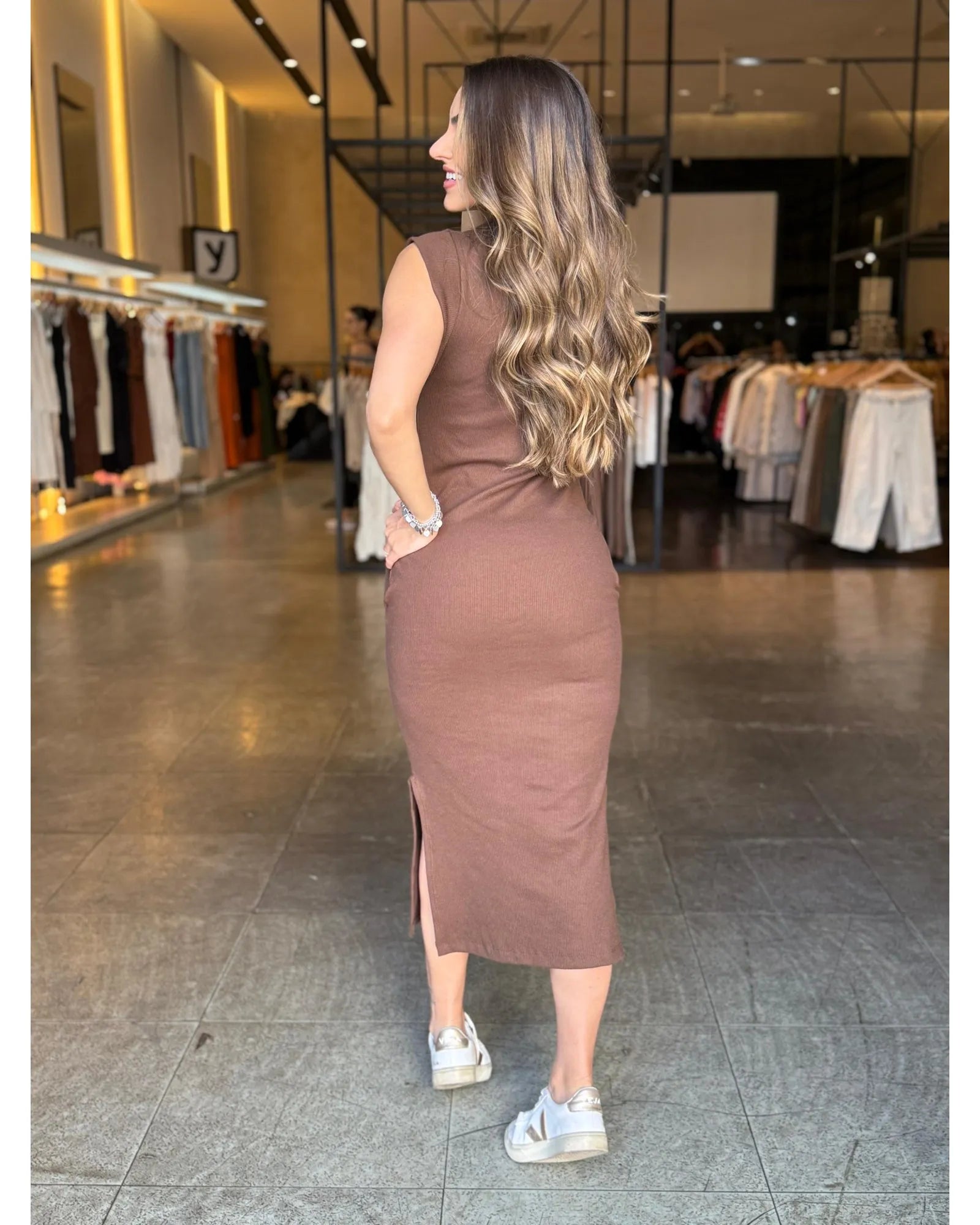 Vestido Canelado Muscle